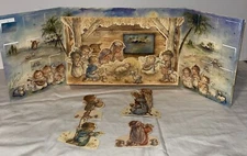 Hallmark The Story of The First Christmas Advent Calendar Vintage Card Paper