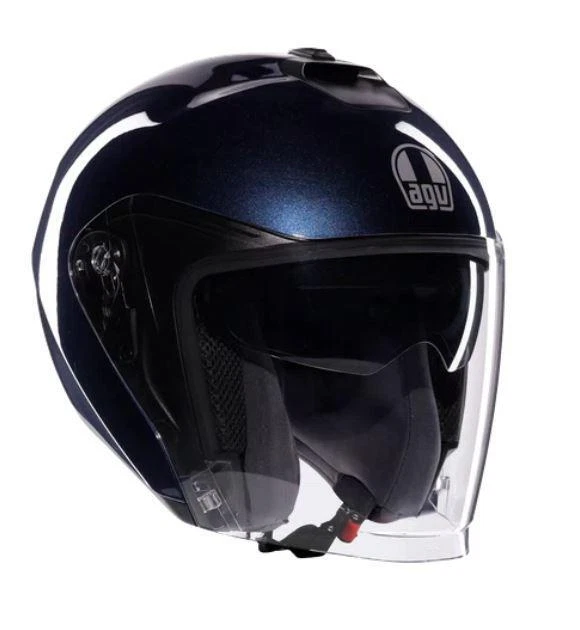 Casque Moto Jet AGV Irides E2206 Mono Profond Bleu Taille L