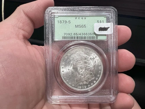 1879-S $1 Morgan PCGS MS65 OLD GREEN HOLDER (ADE)