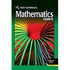 Holt McDougal Mathematics: Student Edition Grade 8 2012 - Hardcover - GOOD