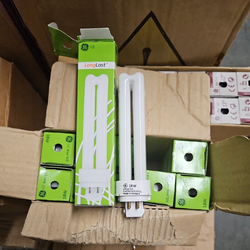10x GENERAL ELECTRIC BIAX D/E 18W 4 PIN G24Q-2  1200 LUMEN - Image 3 of 4