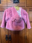 Adorable Pumpkin Patch Furry Hooded Jacket With Ears In Tea Rose 0-3 Months NWT  — photo 4