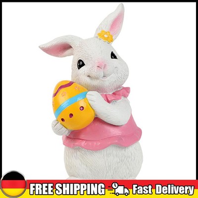 Osterhase Statue süße Hase Figur Deko für Garten Hof (weißes Ei) eBay.de