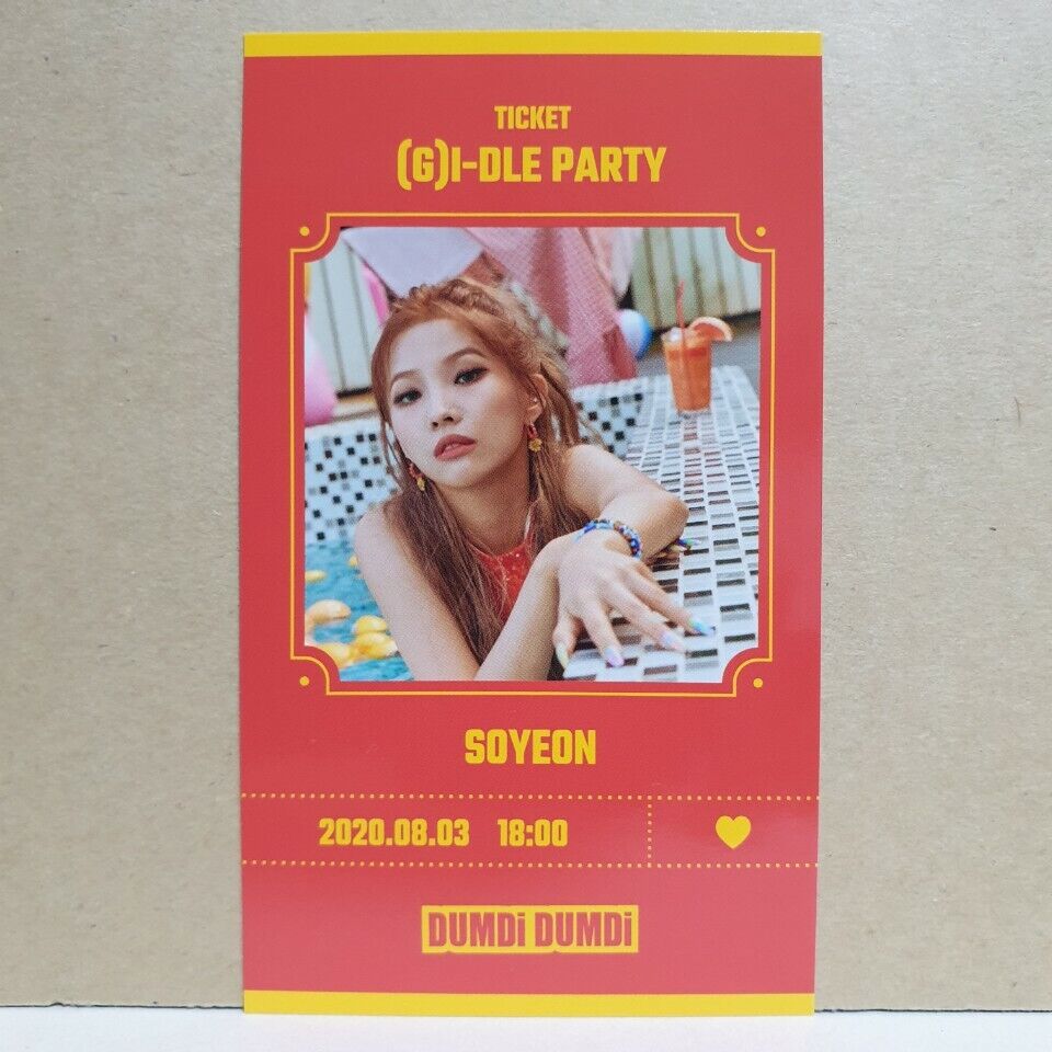 G)I-DLE SOYEON DUMDi DUMDi Invitation or Photocard Select G)I-DLE SOYEON DUMDi DUMDi Invitation or Photocard Select