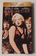 Some Like It Hot VHS Vintage Classics Marilyn Monroe Tony Curtis Jack Lemmon