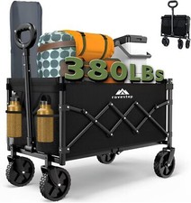Folding Cart - Heavy Duty Utility Cart, 65 Liter Capacity, 380 Lbs Capacity