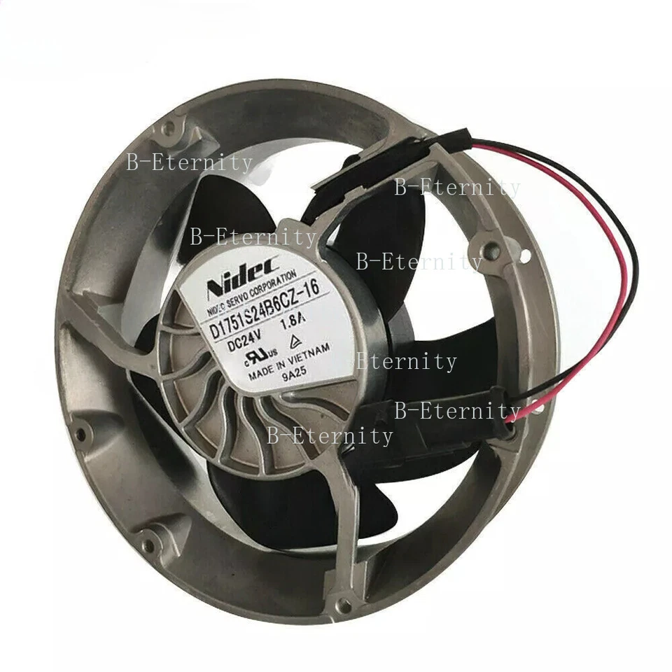 Nidec D1751S24B6CZ-16 6314HR 172*51MM DC24V 1.8A For ABB Inverter Fan ACS510/550 - Image 3 of 4