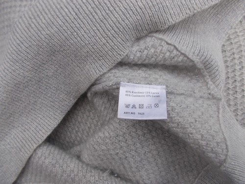 Cashmere Pullover von Aust,Gr.L,silber-grau,85 % Kaschmir,15 % Lurex - Bild 4 von 8