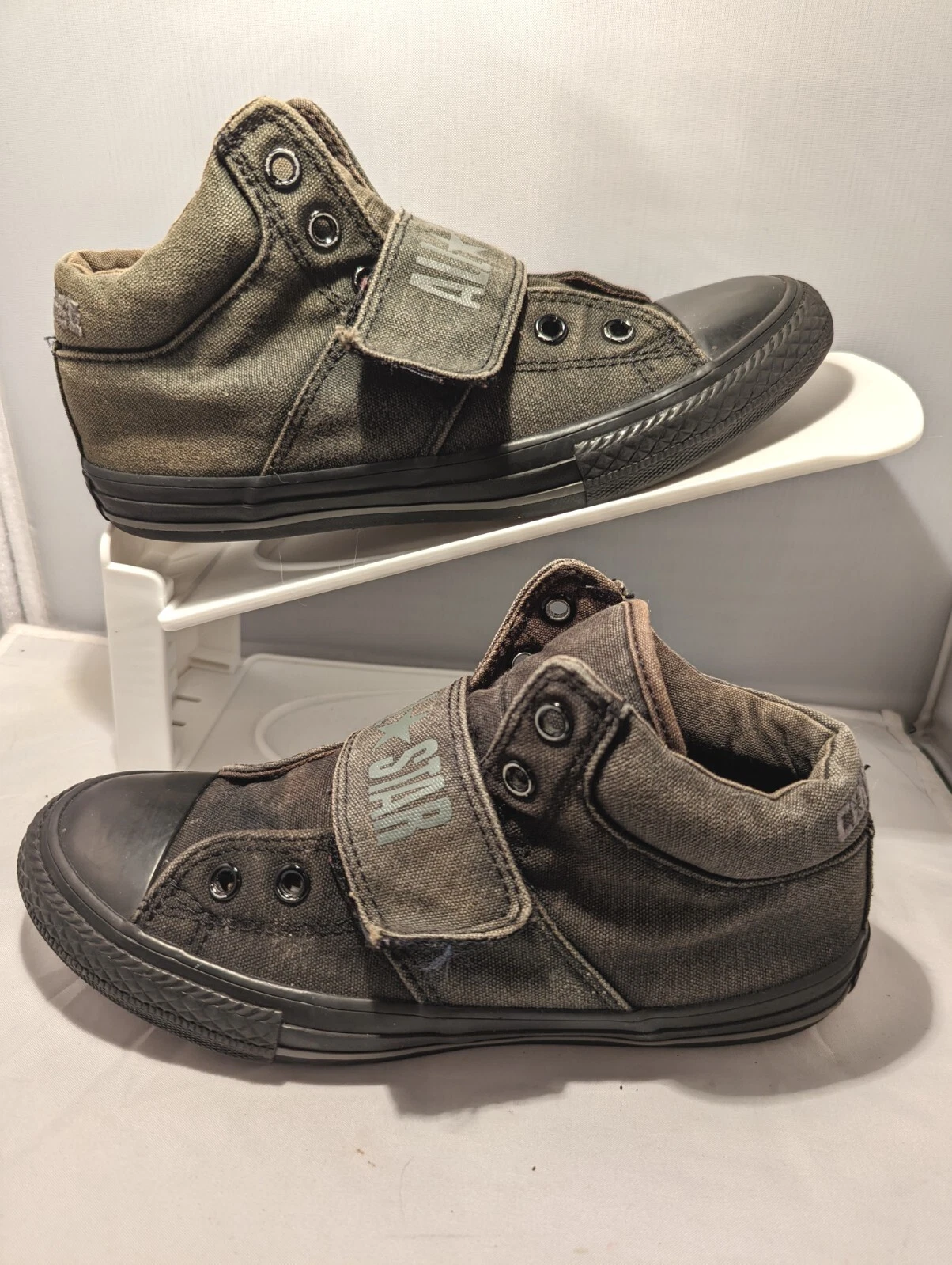 Rare scarpe Converse Chuck Taylor Distressed Sneaker 3 nere con cinturino alto e lacci