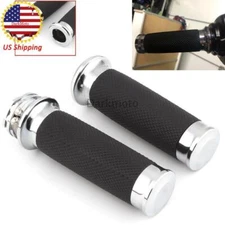 1" Motorcycle Handlebar Hand Grips For Harley Road King Softail Sportster Custom
