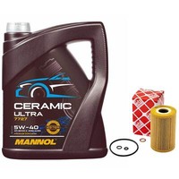 MotoröL Set 5W-40 Mannol 5 Liter + ÖLfilter 26684 FüR BMW 3Er 318Is Z3 Roadster