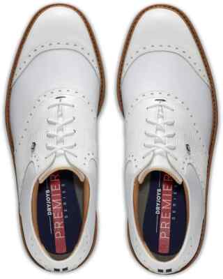 FootJoy Dryjoys Premiere Series Wilcox Golf Shoes - White 54322