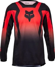 Fox Racing 180 Lean Youth MX Offroad Jersey Fluo Red MD