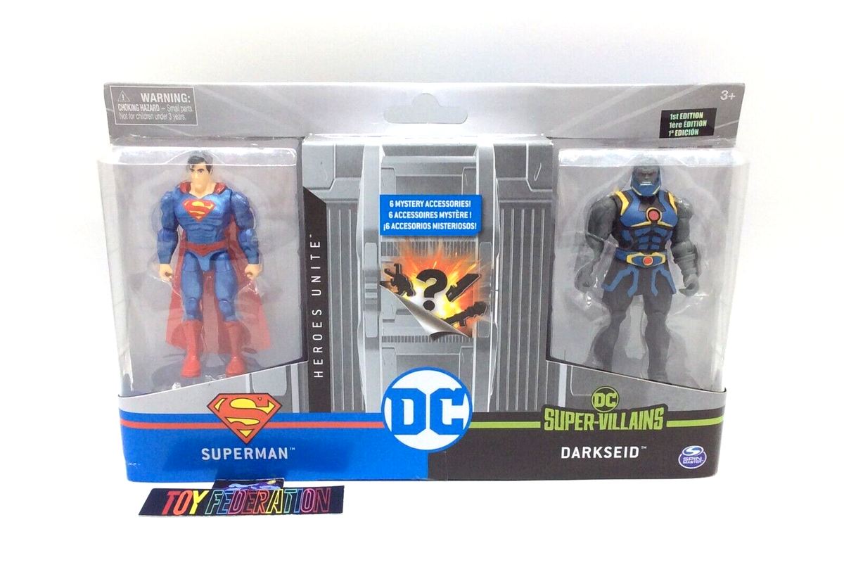 Spin Master DC Heroes Unite Super Villains SUPERMAN DARKSEID 1st