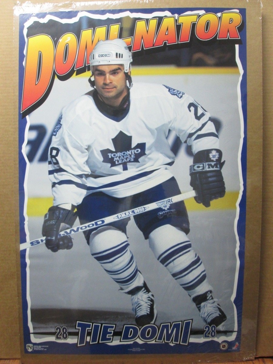 Tie Domi Domi-nator Vintage Hockey poster NHL 1996 Toronto Maple NHLPA 12918