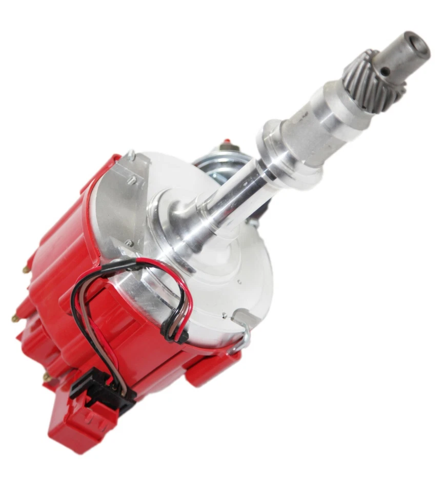 Distribuidor de un cable rojo para Pontiac 301 326 389 400 421 428 455 V8 E-Z HEI Foto 2 de 4