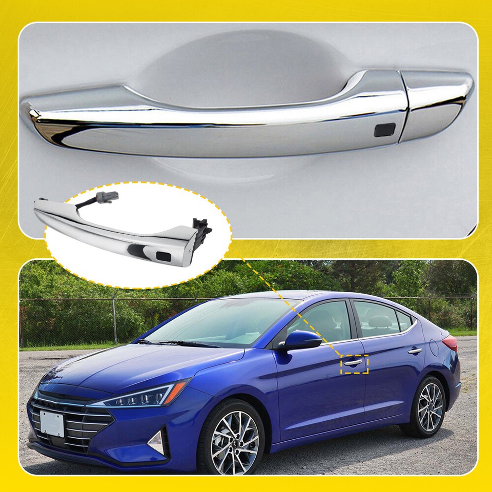 Front Left Driver Side Exterior Door Handle for Hyundai Elantra 2017-2020, Black Front Left Driver Side Exterior Door Handle for Hyundai Elantra 2017-2020, Black