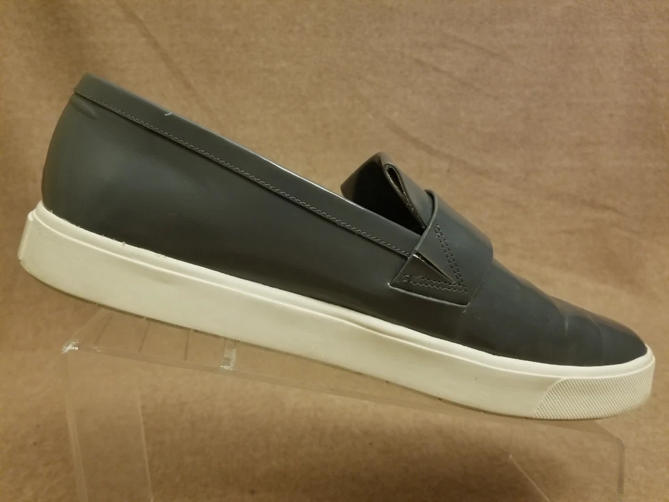 Vince Mujer Gris Cuero Correa Mocasines Zapatos Informales Sin Cordones Talla 11 M EUR 41 Foto 3 de 4