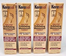 Lot of 4 Kerasal One Step Exfoliating Moisturizer Foot Therapy Ointment 1 oz New