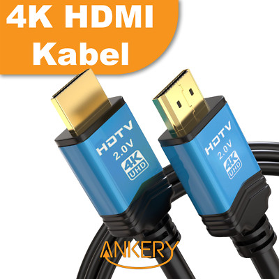 Premium HDMI Kabel 2.0a 4K U-HD Highend High-Speed 3D ACR HDR Full HD ANKERY