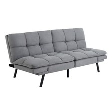 Memory Foam Futon Sofa Bed Couch Sleeper Convertible Foldable Loveseat FULL Size