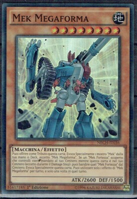 YU-GI-HO KARTE NECH MEK MEGAFORMA IT036 SUPER RARE 1.AUFLAGE