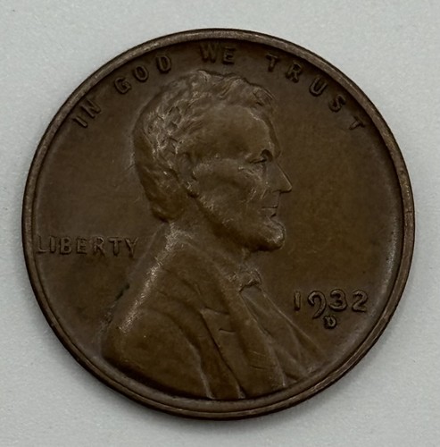 1932 D Lincoln Wheat Cent  F+/VF X-327
