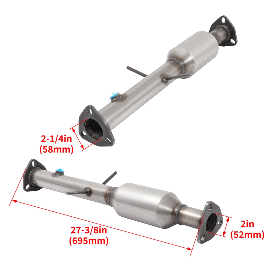 Colector convertidor catalítico trasero de acero para Chevy S10 GMC Sonoma 1996-2003 2,2 L Foto 2 de 4