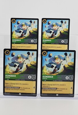 Disney Lorcana Gizmoduck - Suited Up 105/204 Archazia's Island 4 Cards UC