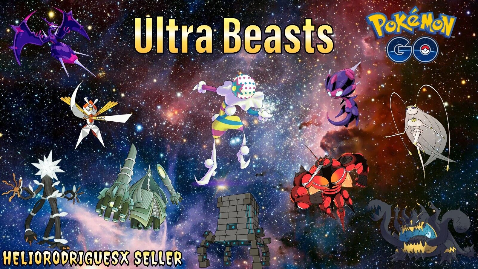 Pokemon Ultra Beasts Buzzwole, Celesteela, Guzzlord - Registered or  Ultrafriends