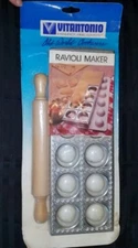 NEW Vitantonio Ravioli Maker with Rolling Pin  # 512 Metal Frame 