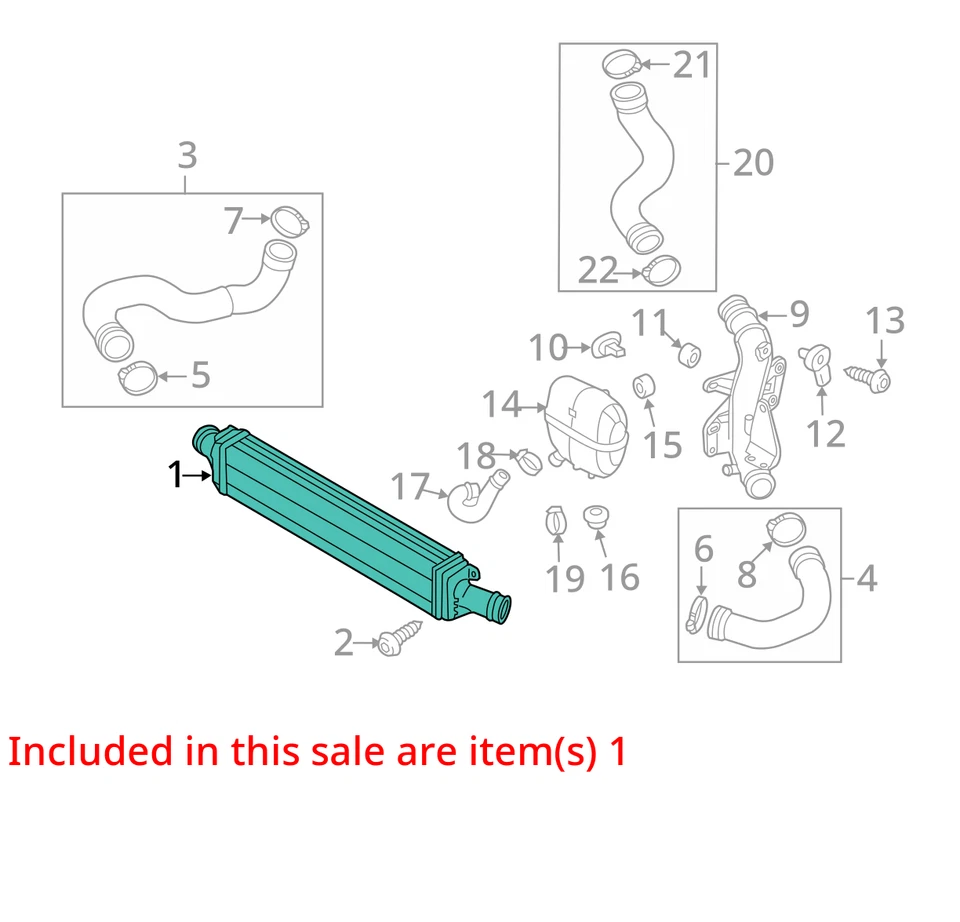 Intercooler Audi A4 2009-2016 118 k OEM Foto 4 de 4