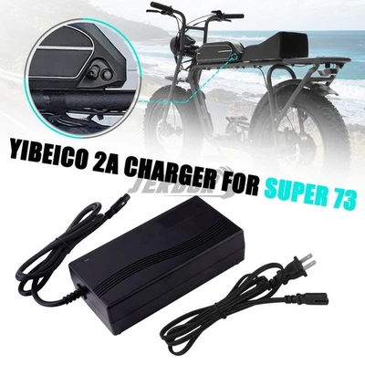 JERBOR 54.6V 2A AC Adapter Charger For Super 73 Electric Bike Lithium Battery HD 48volt