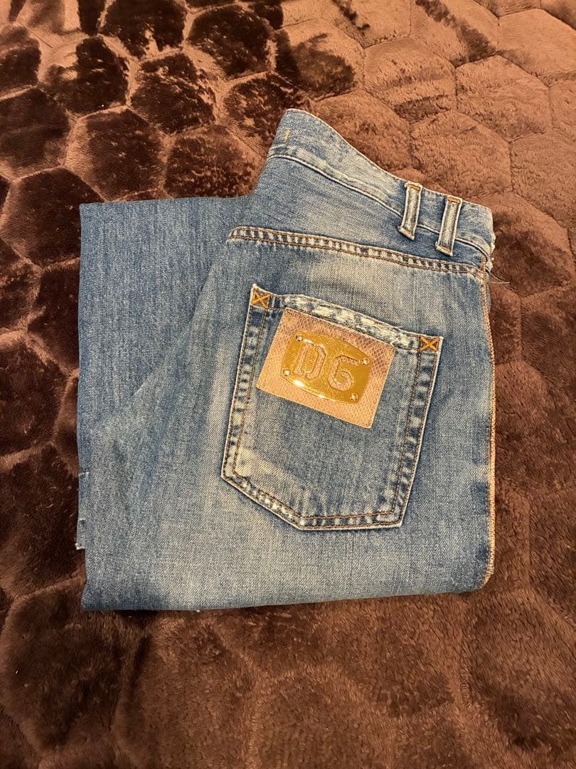 Dolce Gabbana Python Logo Plate Denim - image 1