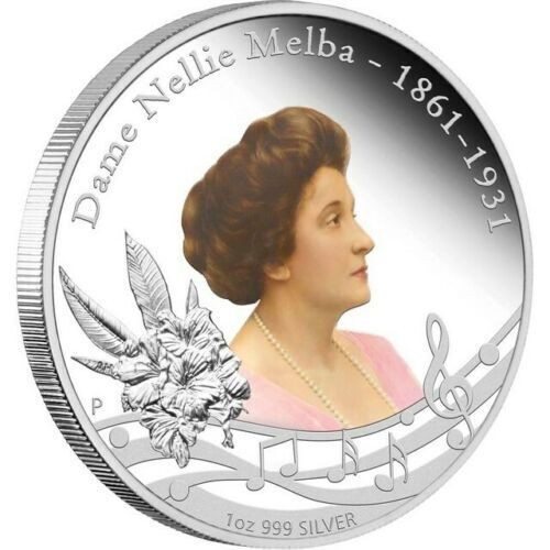 Australia 1 Dollar 2011 Dame Nellie Melba Silver Coin - Picture 1 of 4