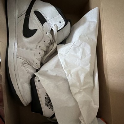 Jordan Air Jordan 1 High White Black Lace Up Leather Rubber Outsole Men
