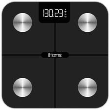 iHome Smart Wifi Digital Battery Powered Bathroom Scale