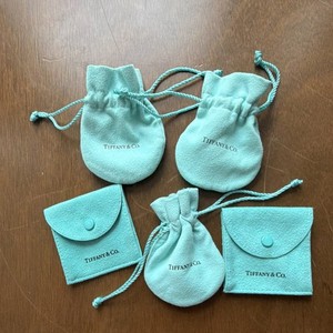 5 Tiffany & Co. Blue Jewelry Pouches and Snap Cases