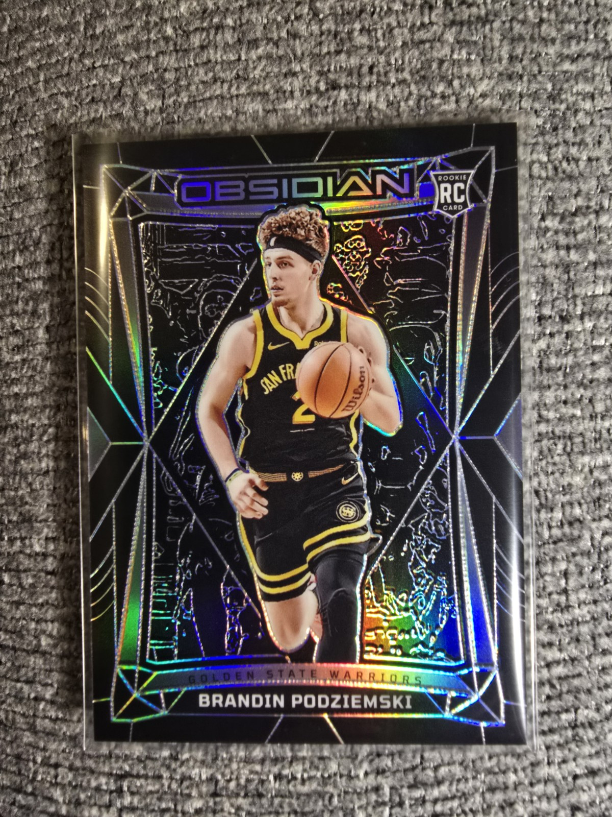 2023-24 Panini Obsidian - #95 Brandin Podziemski (RC)