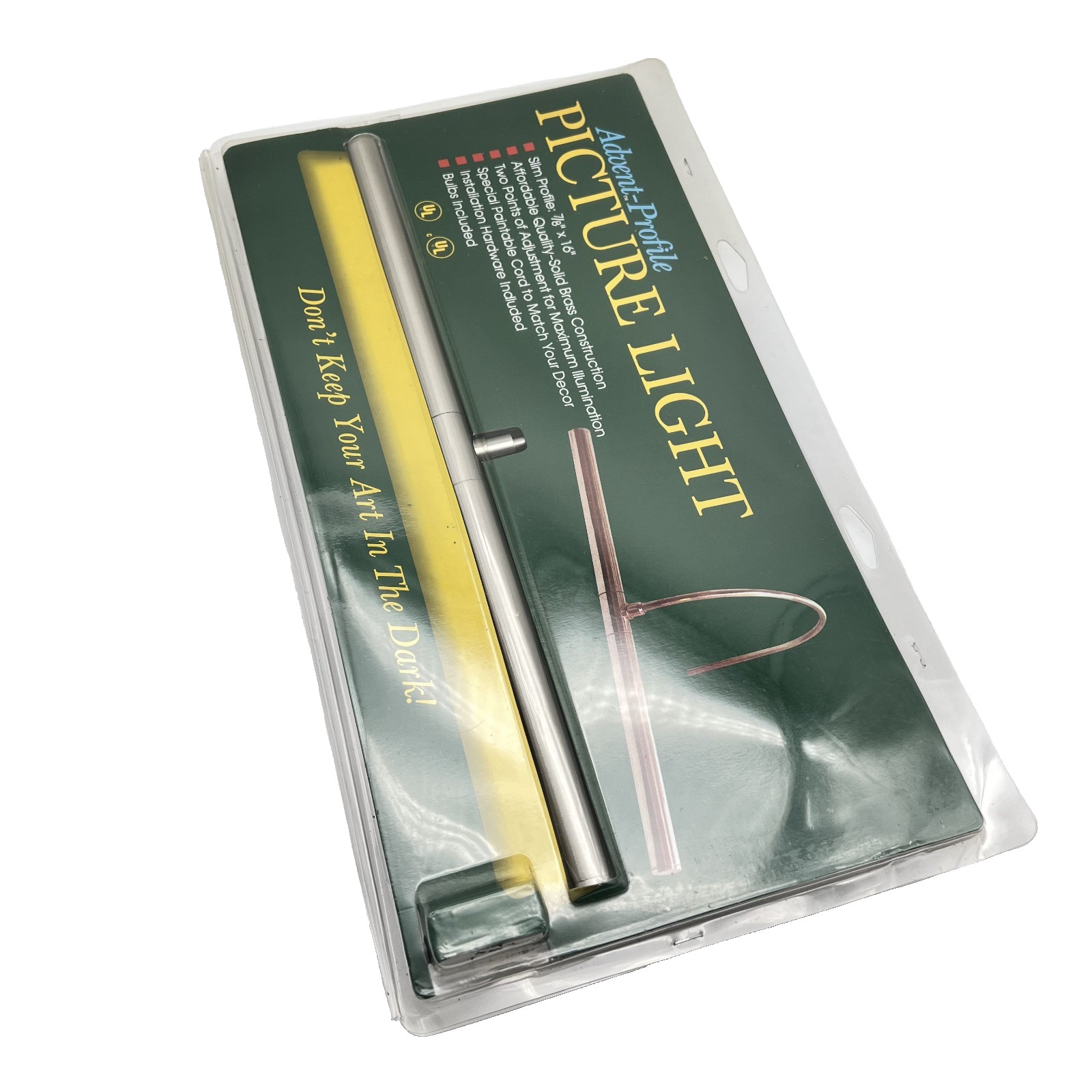 Advent Profile 16" Picture Light Satin Nickel APR16-52 House Troy Wall Install