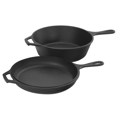 Lodge 3,2 Quart/3 l Gusseisen Kombi Herd Tiefe Pfanne mit flacher Pfanne/Deckel LCC3
