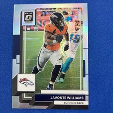 Javonte Williams 2022 Donruss Optic Holo Prizm #59 Denver Broncos