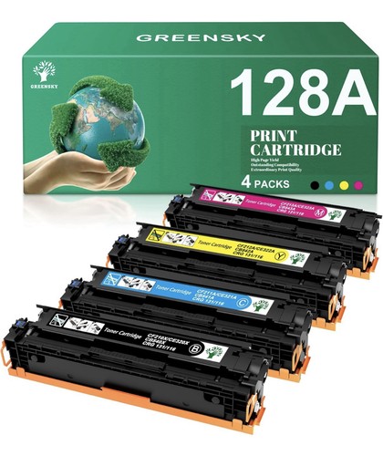 4PK for HP 128A CE320A Toner LaserJet Pro Color MFP CM1415fnw CP1525nw CP1525n - 第 1/13 張圖片