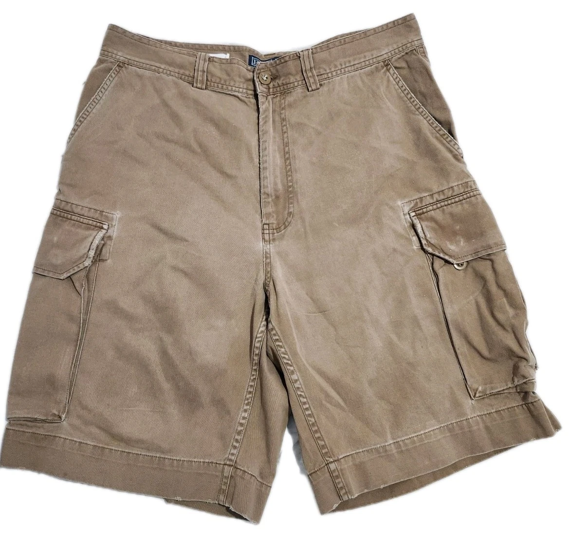 Polo Ralph Lauren Cargo Shorts Mens 33 Khaki Beige Chino Pockets 10" Inseam