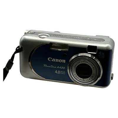 #ad #ad Canon PowerShot A430 Digital Camera Silver Spares Repairs Intermittent Power GBP 12.99