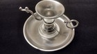 Vintage Metawa Holland Pewter Chamberstick Candlestick, 94% Pewter, 5" x 3" — photo 1