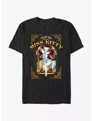 Disney The Great Mouse Detective Miss Kitty Poster  T-Shirt Black