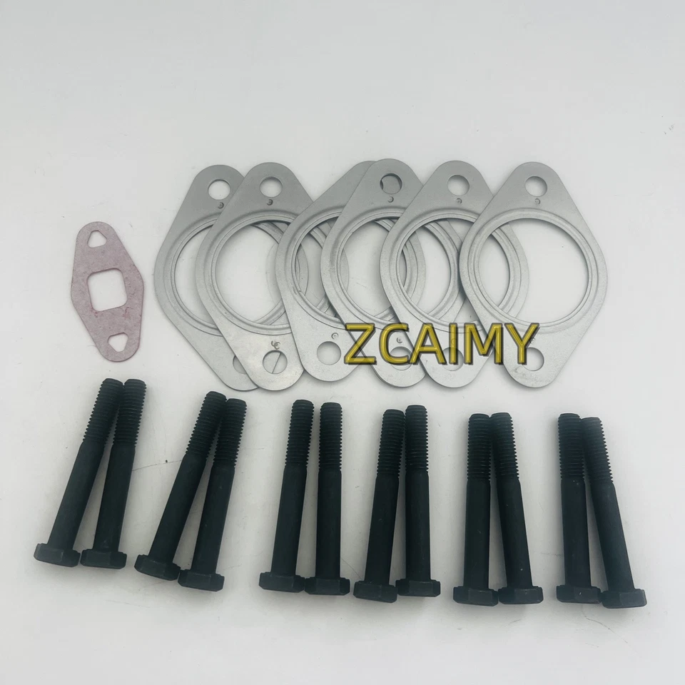 For Cummins 6c 6CT 8.3L Exhaust Manifold Gasket Set with Bolts 3932063/3929012 - Image 3 of 4