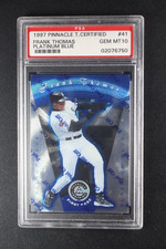 1997 Pinnacle Totally Certified Platinum Blue #41 Frank Thomas PSA 10 Gem Mint