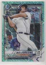 2021 Bowman Chrome Prospects Aqua Shimmer Refractor /125 Riley Greene #BCP-4 s1i